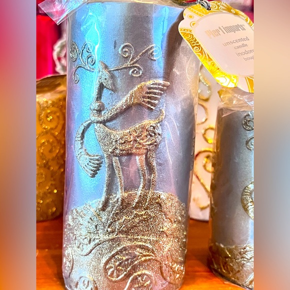 PIER 1 IMPORTS CHRISTMAS LOT! Christmas crackers, flame & flameless candles, NWT - Picture 10 of 14